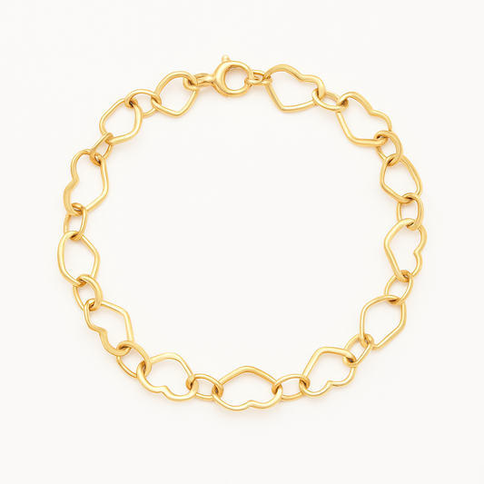 Heart Chain Bracelet
