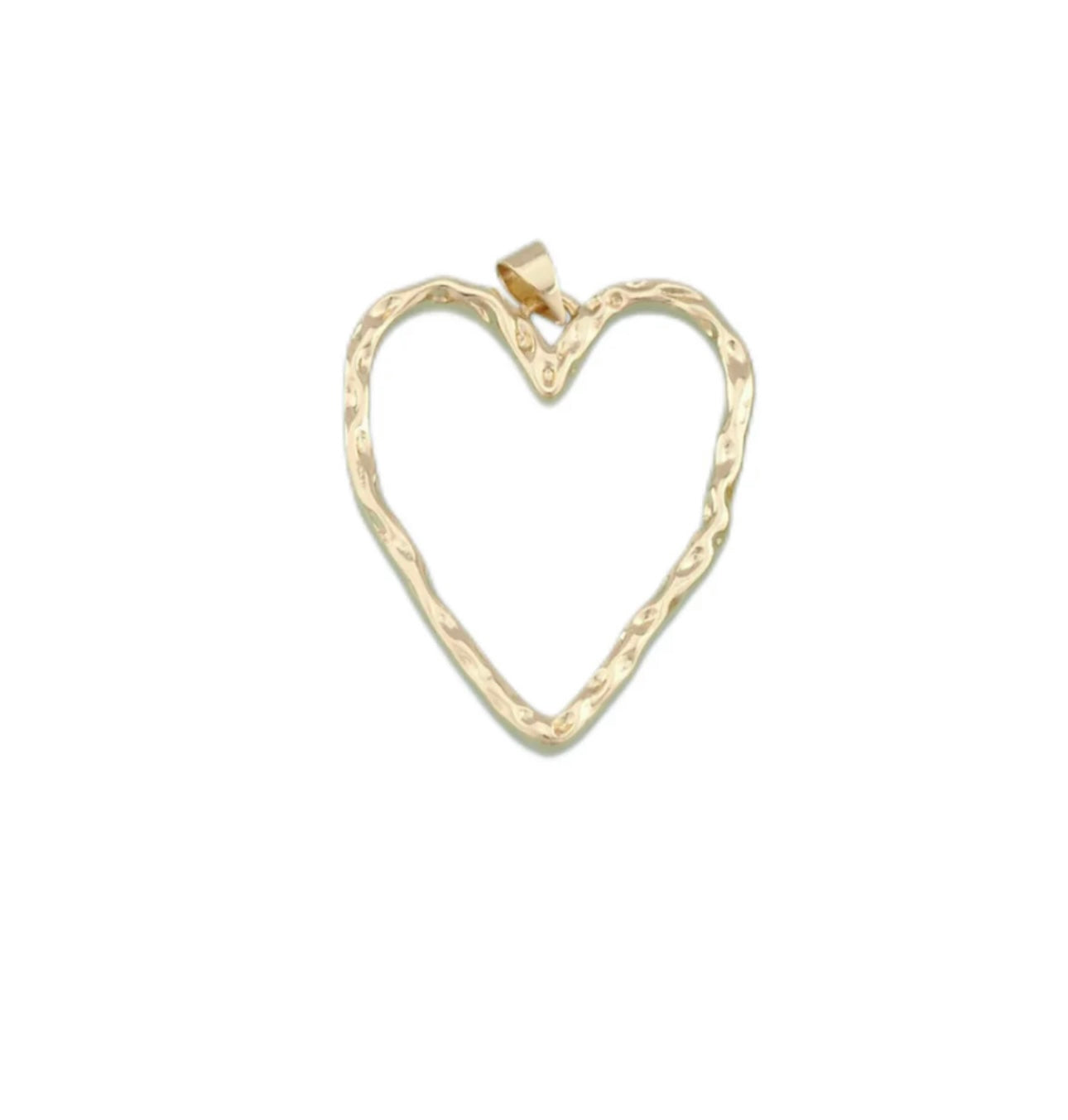 Open Wave Heart Charm