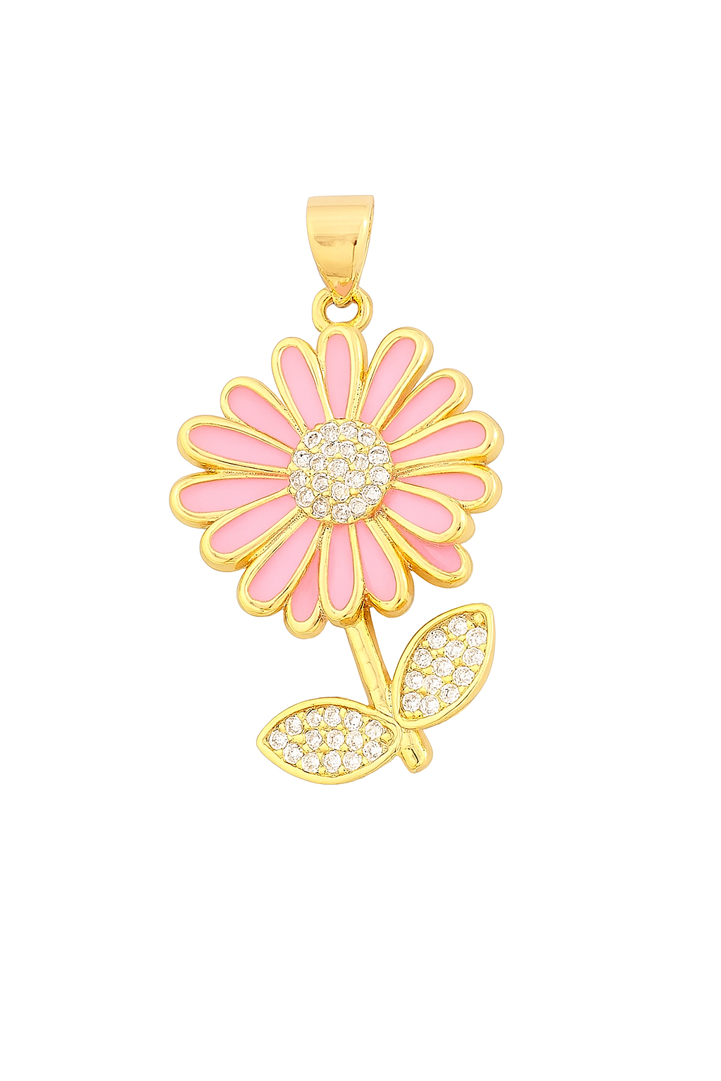 Pink Sunflower Pendant