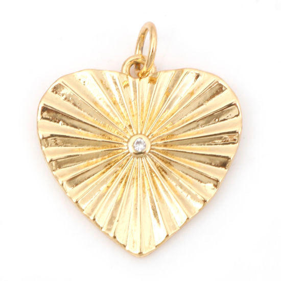 Rhinestone Heart Pendant