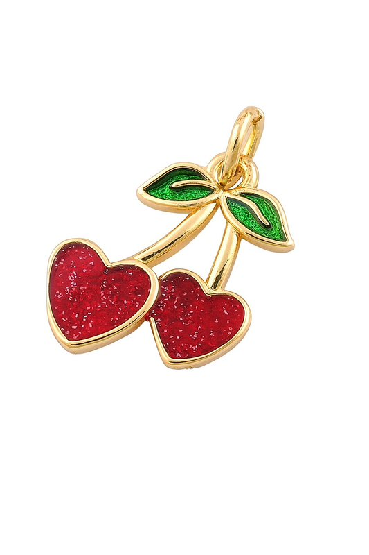 Heart Cherries Charm