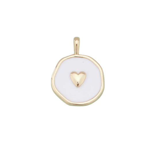 Circle Heart Charm