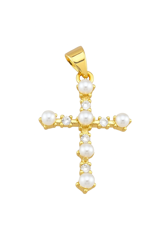 Pearl Cross Pendant