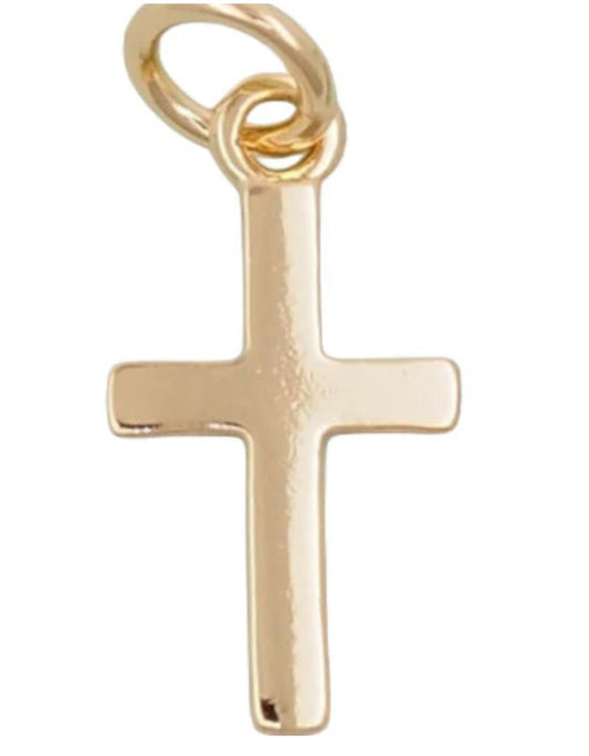 Gold Cross Charm