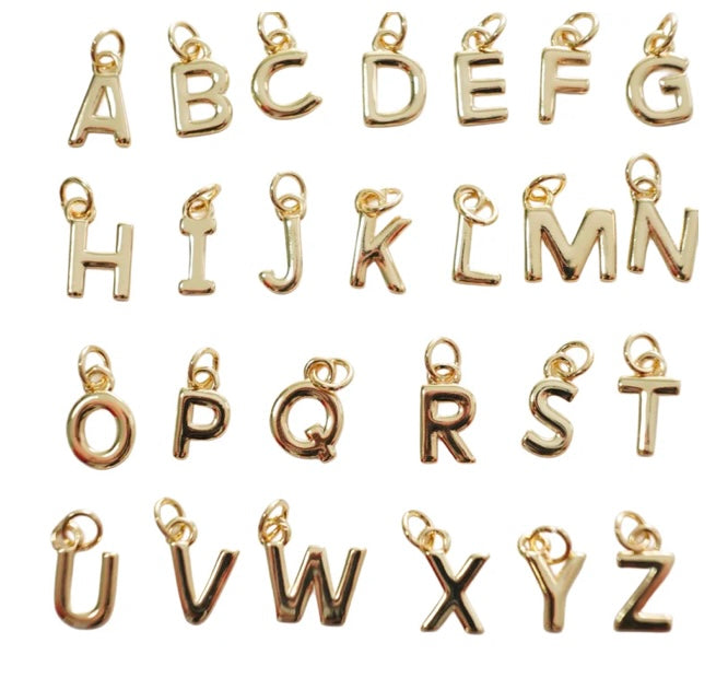 Gold Letter Charms