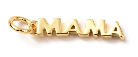 Gold "Mama" Charm