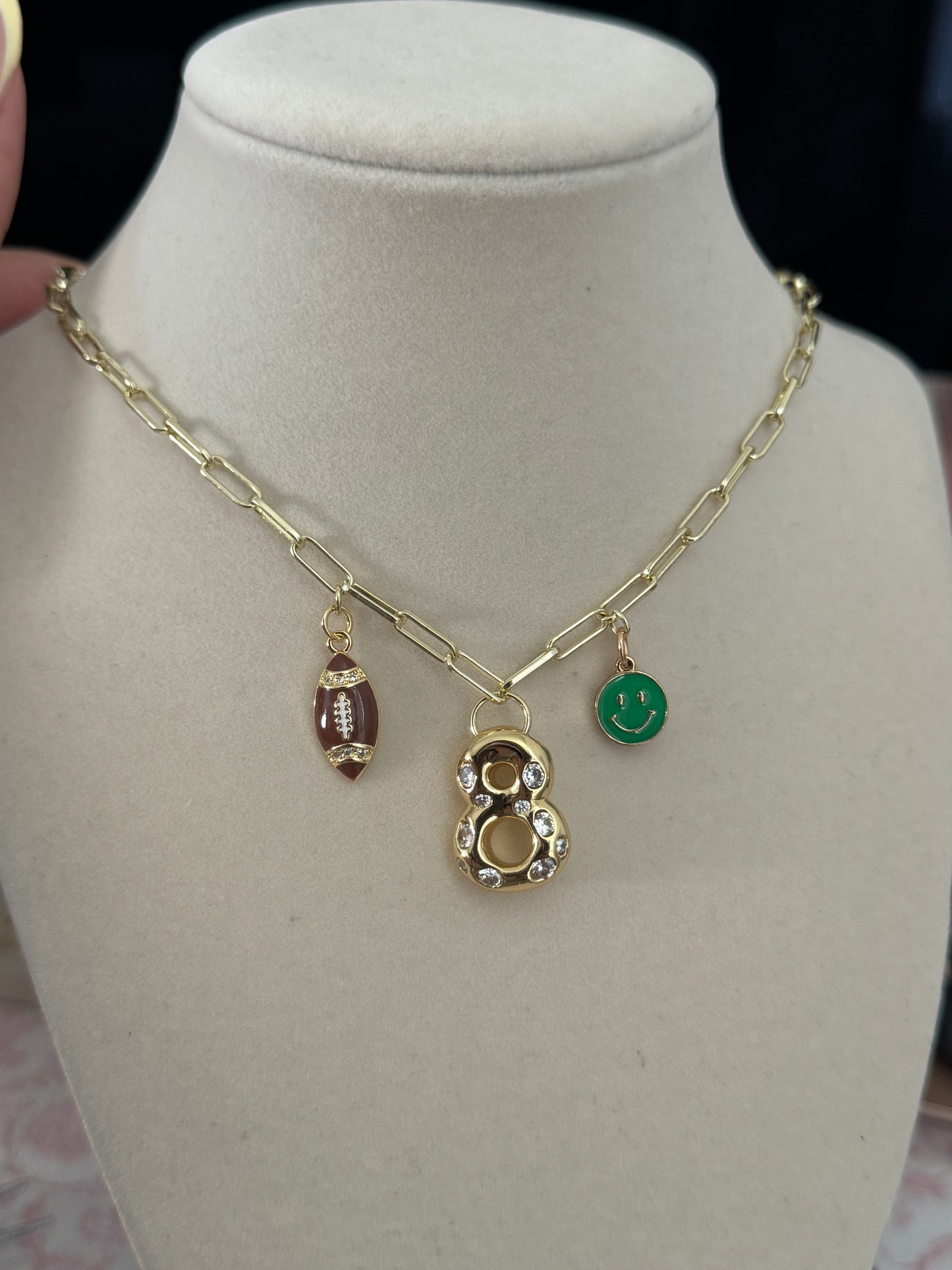 Gold Number Pendants