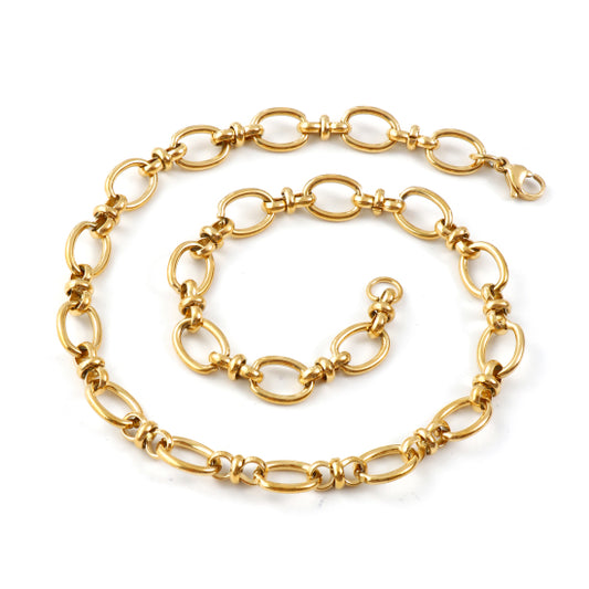 Knotted Link Necklace Chain