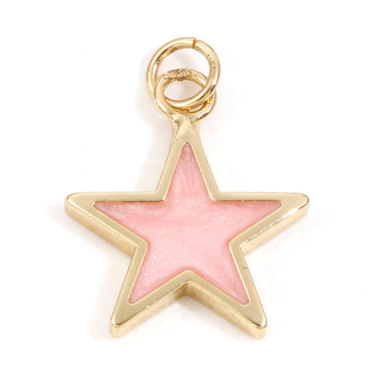 Light Pink Star Charm
