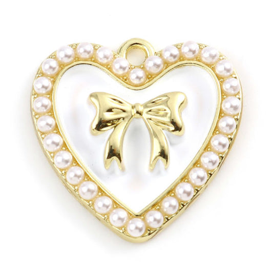 Heart & Bow Pendant